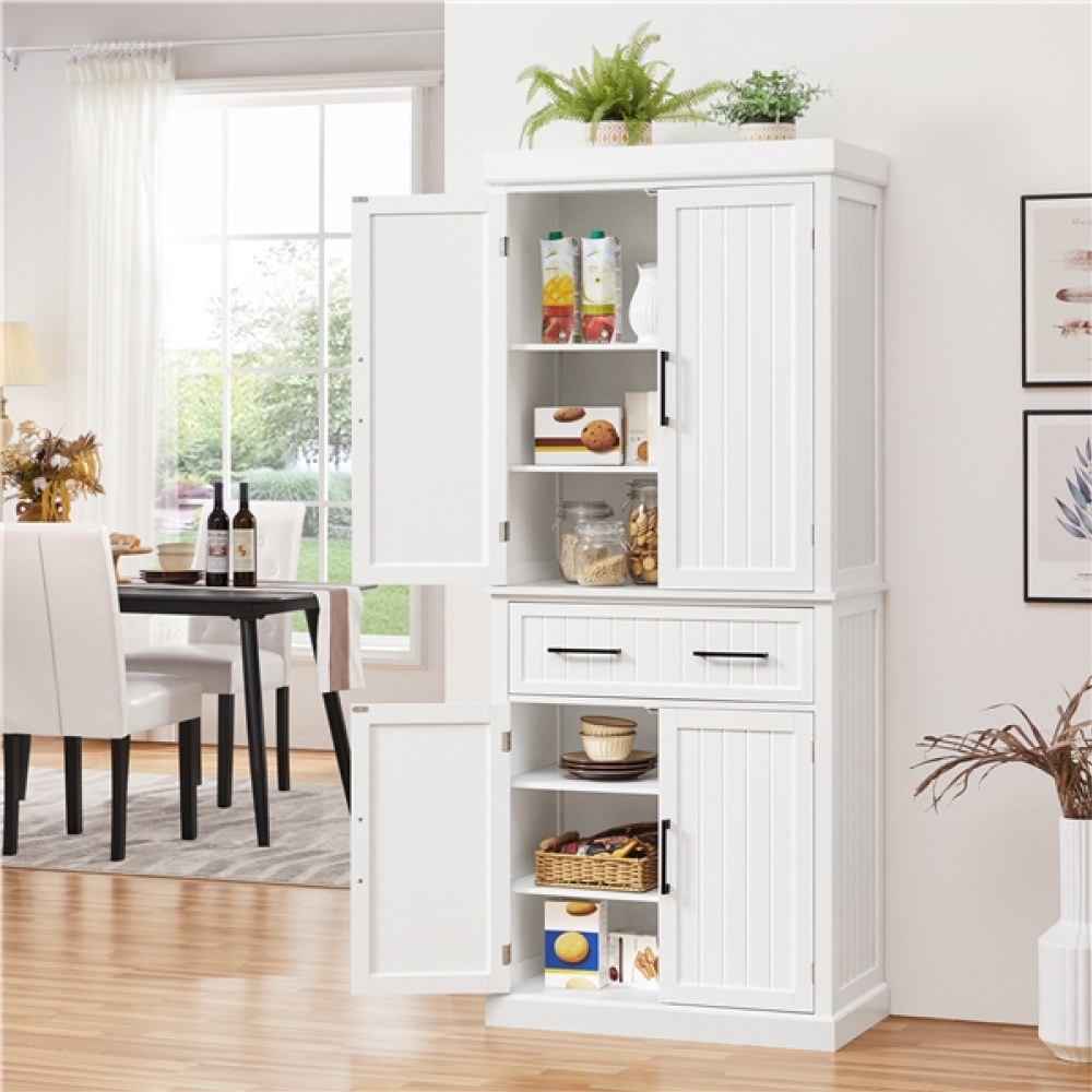 Tall Pantry Cupboard Kitchen Pantry NZ349.99 Yaheetech New