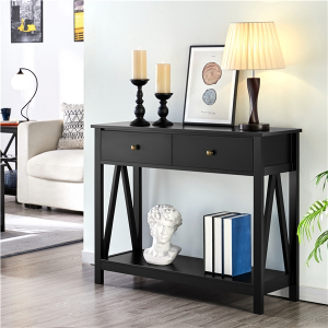 Wooden Console Table with Drawer